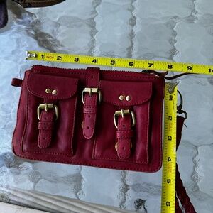 Elegant Red Leather Women's Bag-DeDe